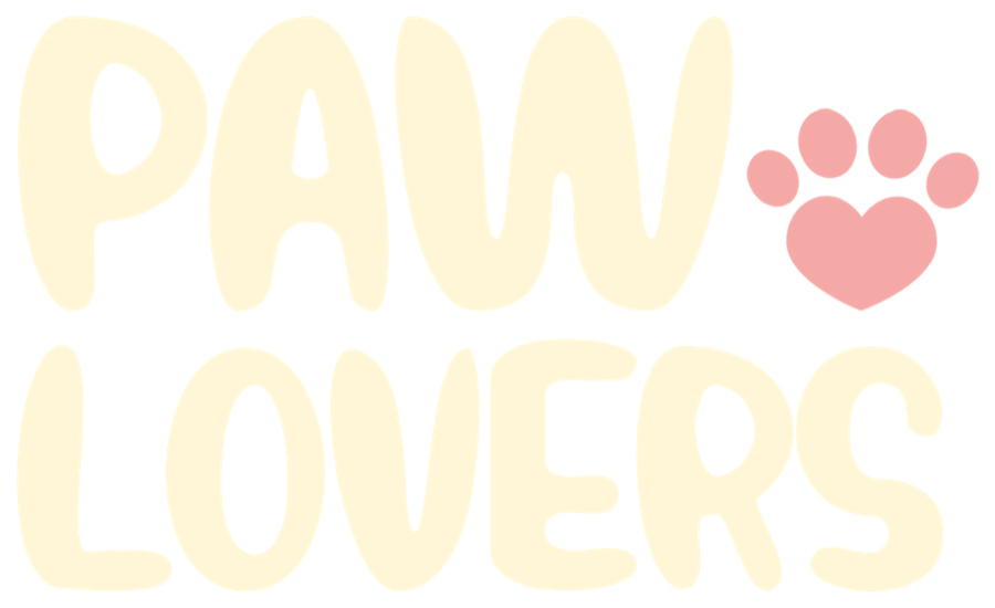 Cream lockup on red, the paw in pink.